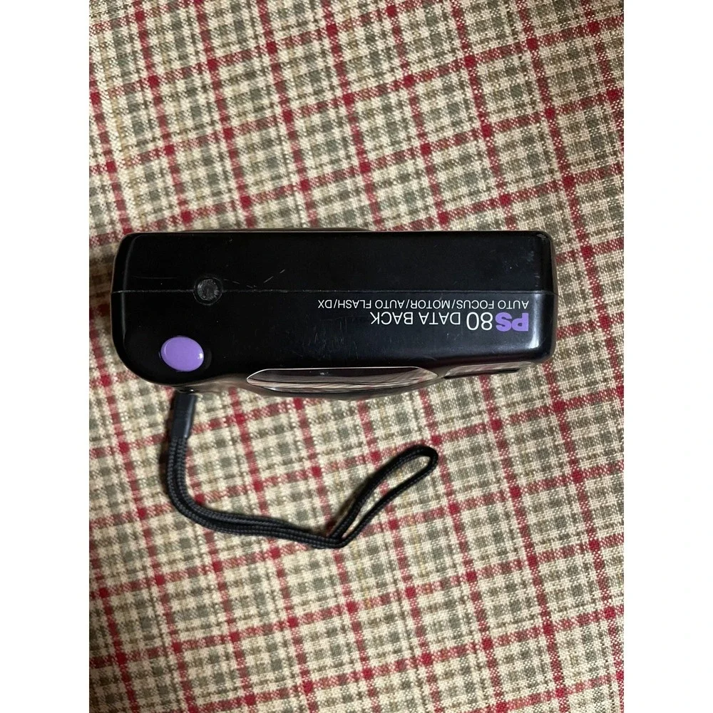 VIVITAR PS80 Data Back Auto Focus Flash Camera 35mm Teated Works
